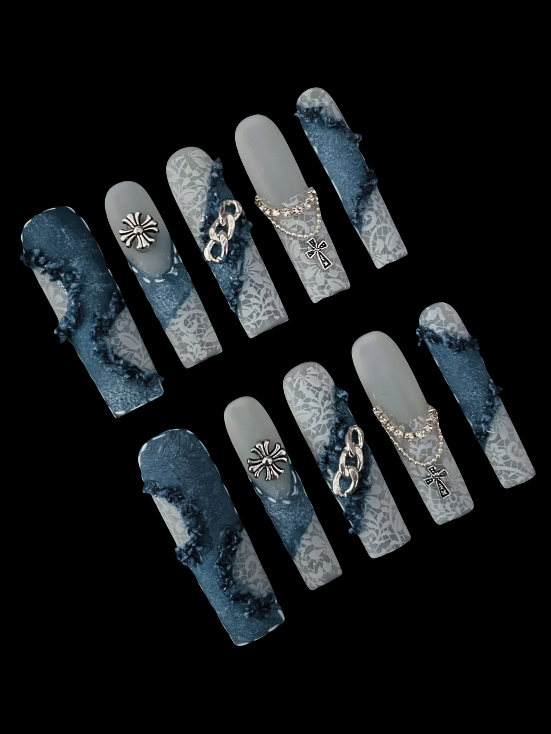 100% Hand Made False Nail Tips（S11）