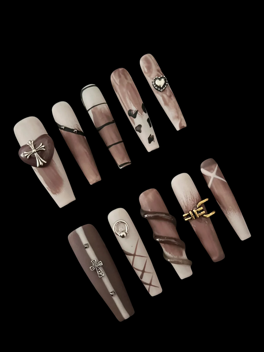 100% Hand Made False Nail Tips（S22）